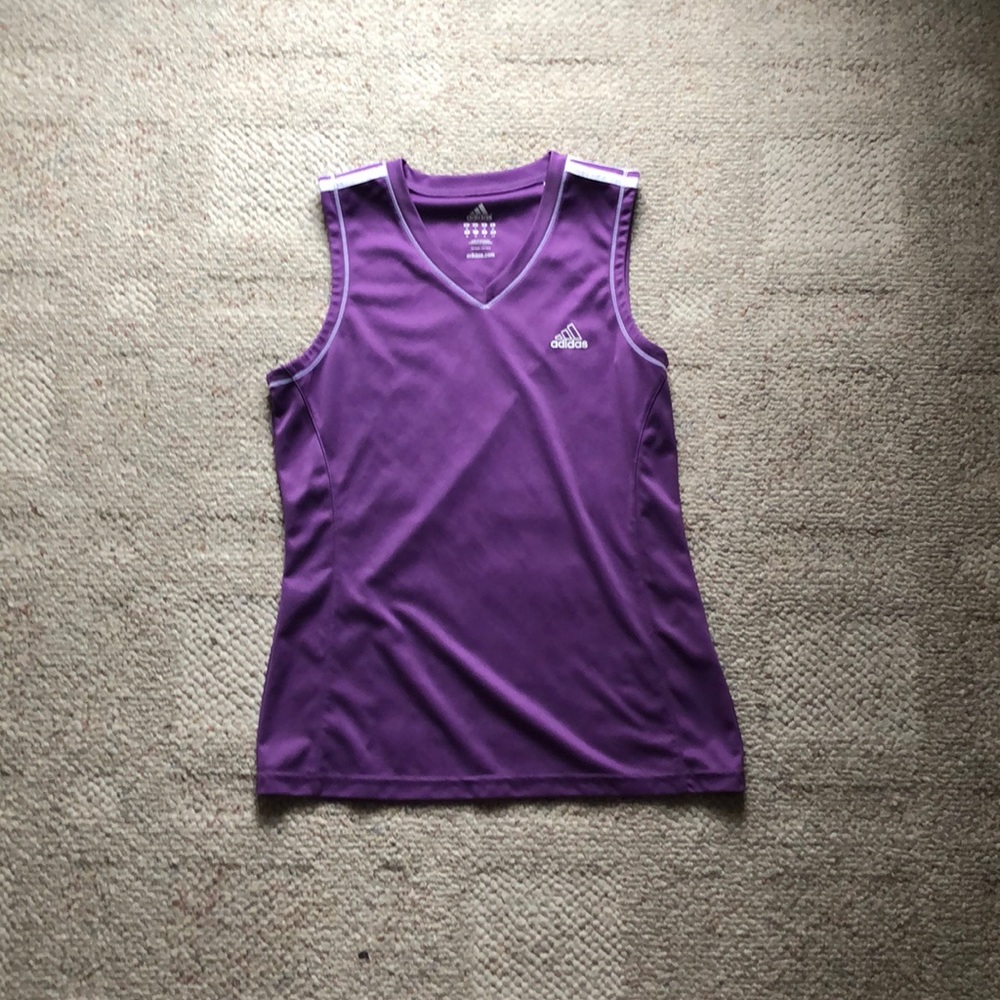 🌷Purple Adidas top